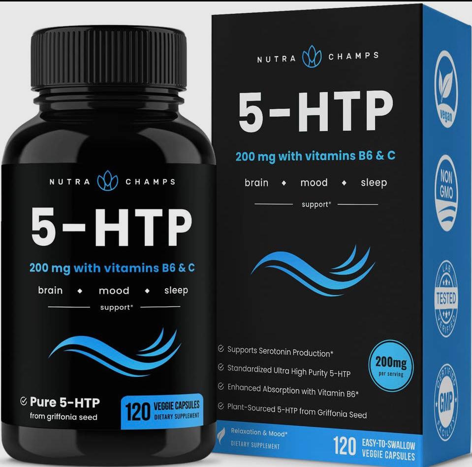 5-HTP 200mg with vitamin B6 & C 120 capsules