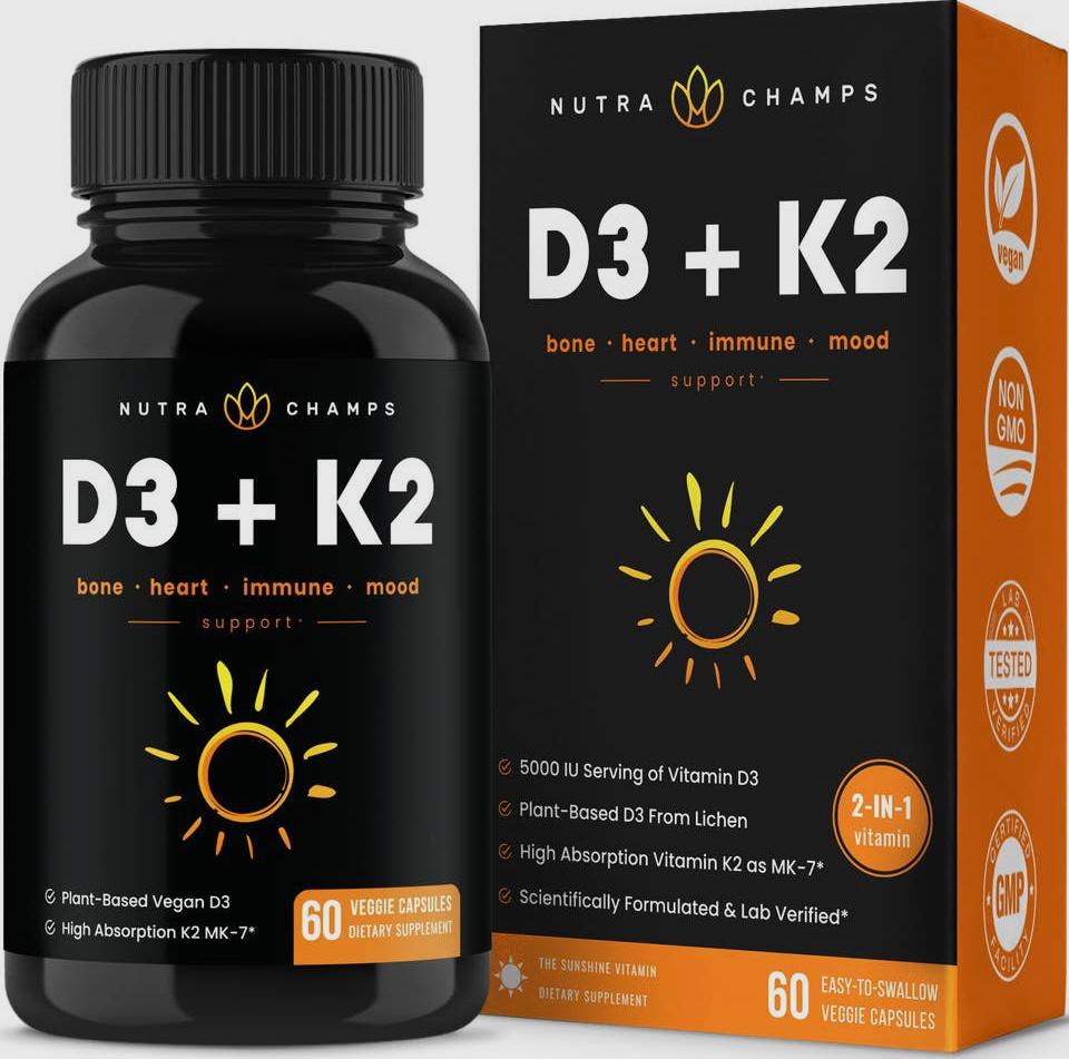 D3 + K2 (2 in 1) 60 capsules