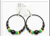 Jamaica 🇯🇲 Colors Hoop Earrings