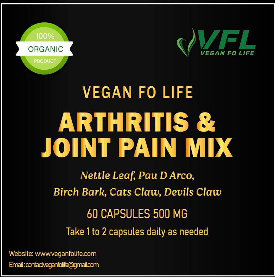 Arthritis & Joint Pain Capsule Mix (60) – VEGAN FO LIFE
