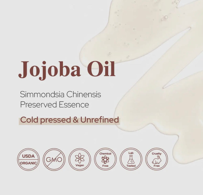 Jojoba Oil (organic) cold pressed unrefined 100% pure 4oz