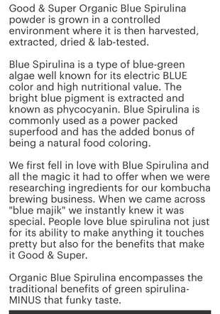 Blue Spirulina Powder (organic ) 2 oz