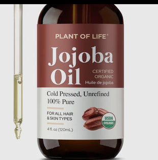 Jojoba Oil (organic) cold pressed unrefined 100% pure 4oz