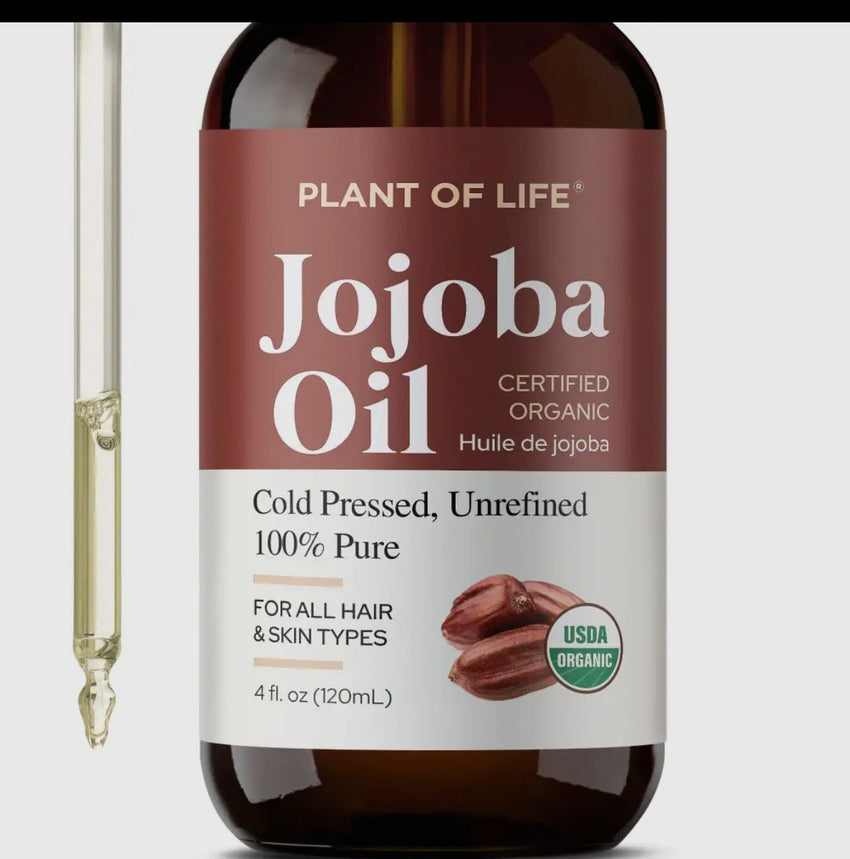 Jojoba Oil (organic) cold pressed unrefined 100% pure 4oz