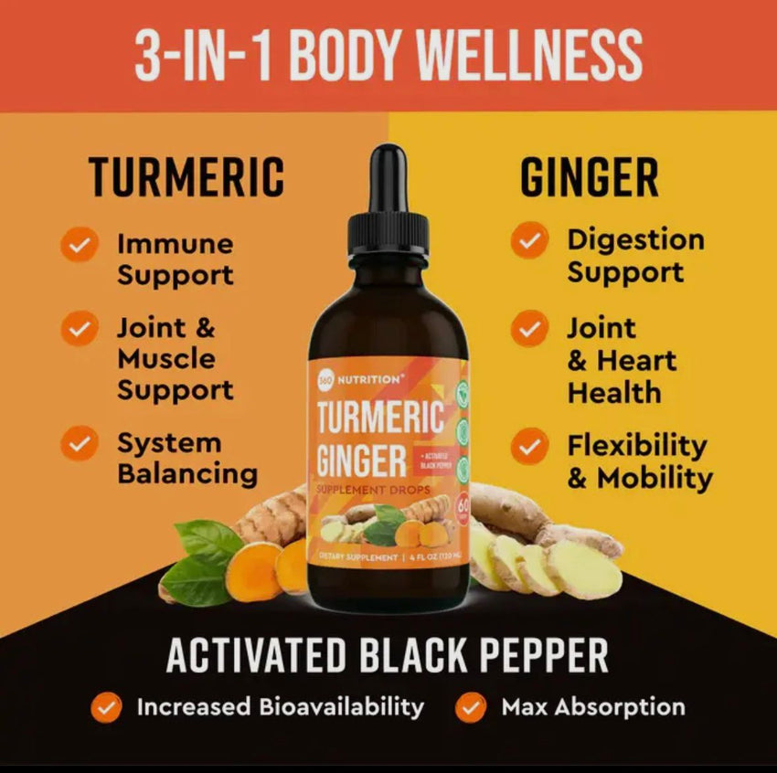 Turmeric  Ginger Drops 4oz