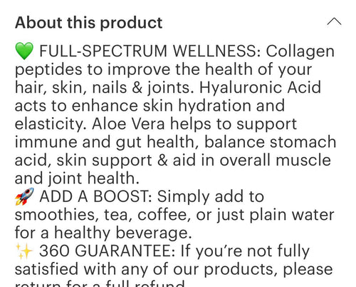 Collagen Aloe Vera 4oz