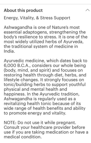 Ashwagandha Drops 1 oz