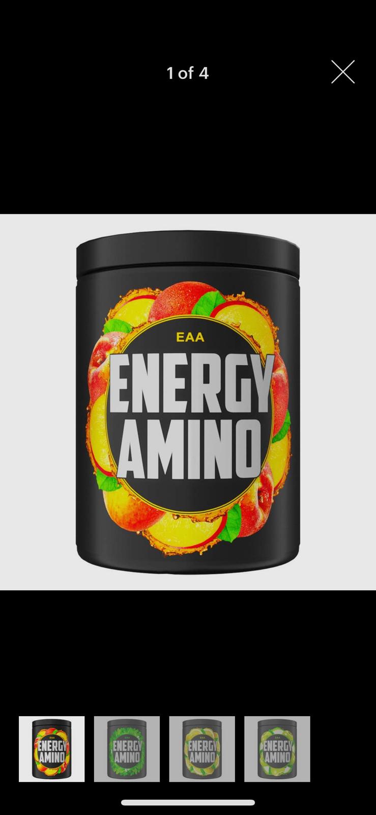 EAA Energy Amino 500g Vegan Peach Flavor