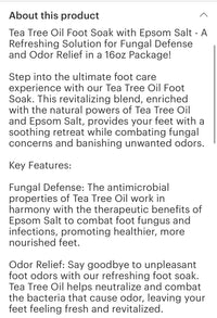 Tea Tree Foot Soak 1lb