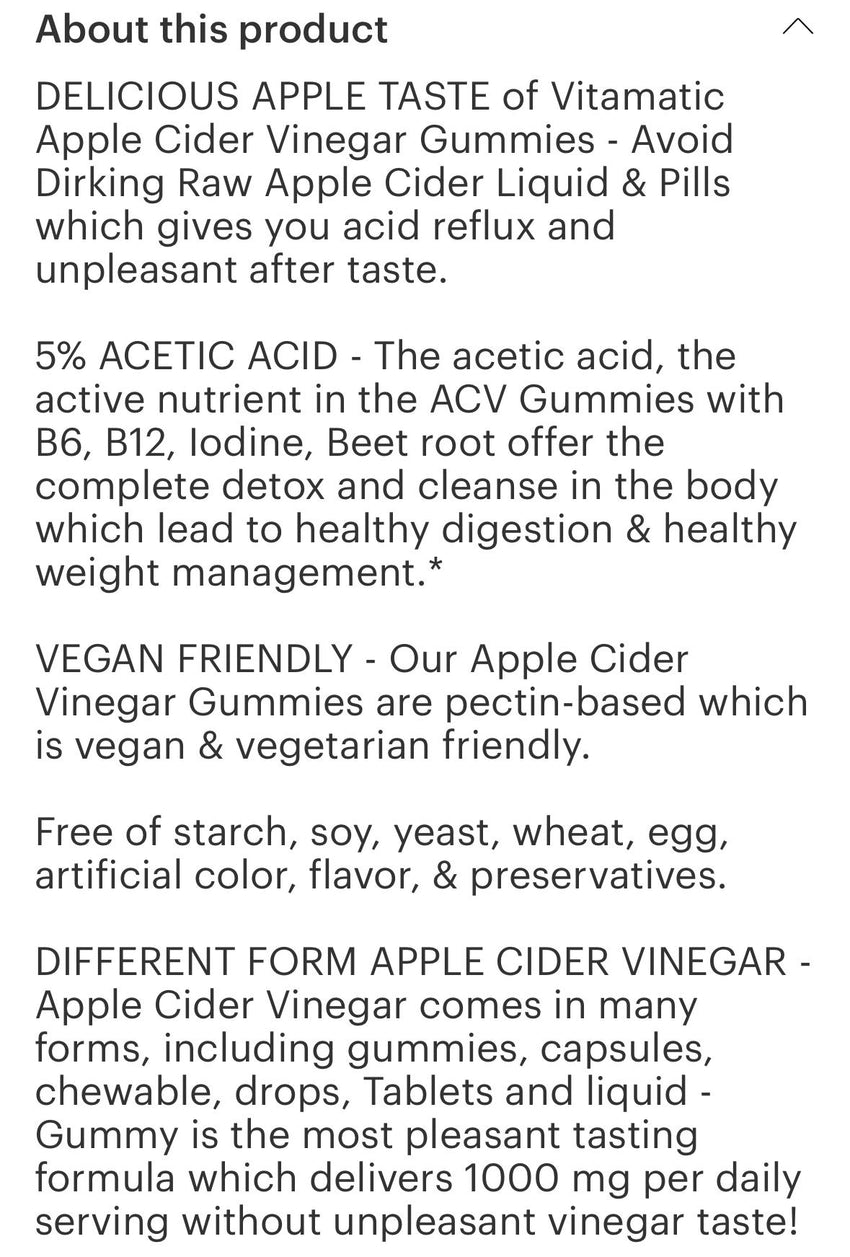 Apple Cider Vinegar Gunmies (60)