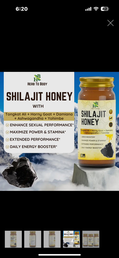Shilajit Herbal Honey 16oz