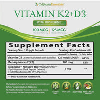 D3 + K2  (60) Capsules