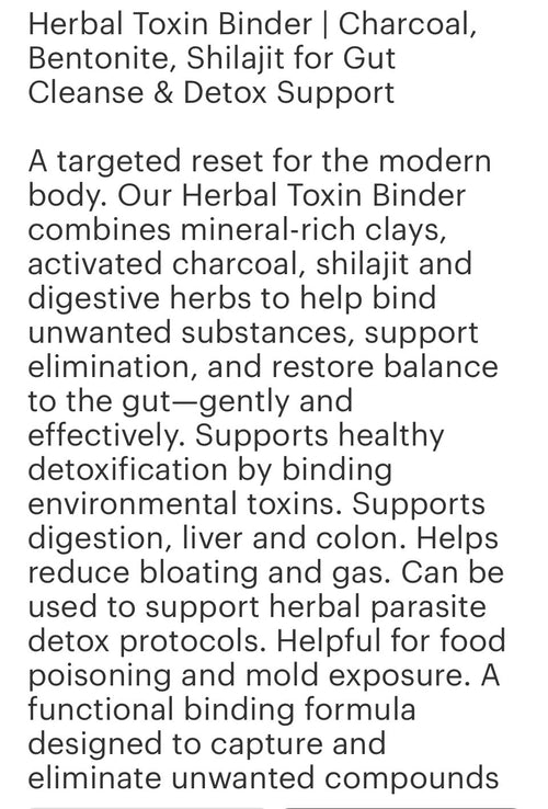Binder (herbal ) 4oz