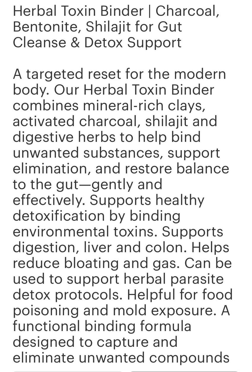 Binder (herbal ) 4oz