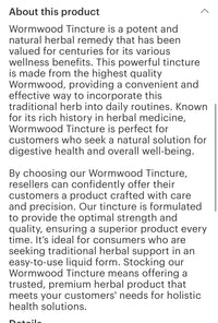 Wormwood Tincture 1oz