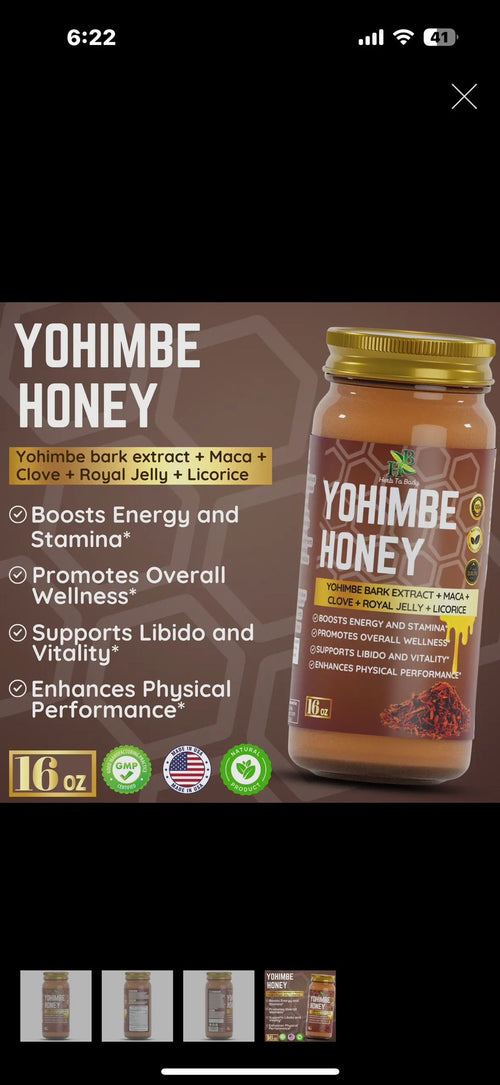 Yohimbre Herbal Honey 16 oz