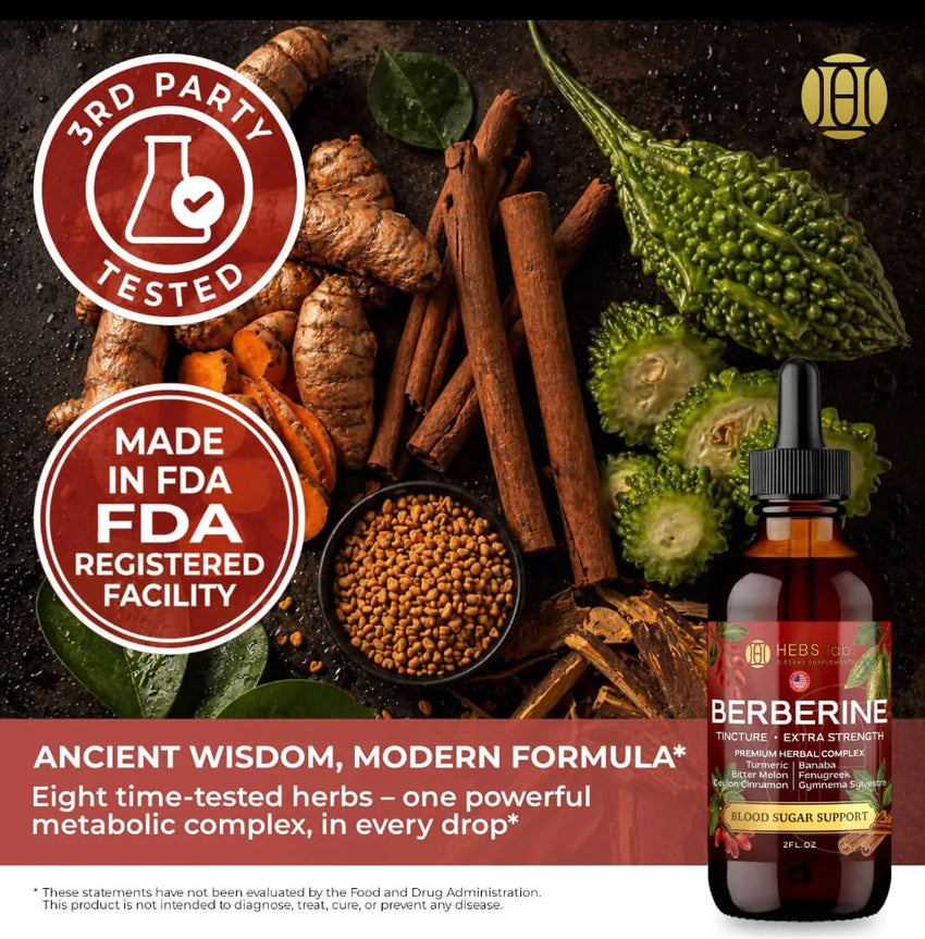 Berberine Drops (tincture) 2oz