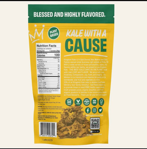 Kale Chips (ginger date ) 2oz
