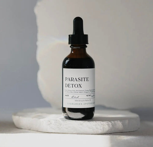 Parasite Detox (black walnut hull , wormwood , cloves , plantain, echinacea, dandelion root, bitter melon , oregano , thyme, ginger root ) 2oz