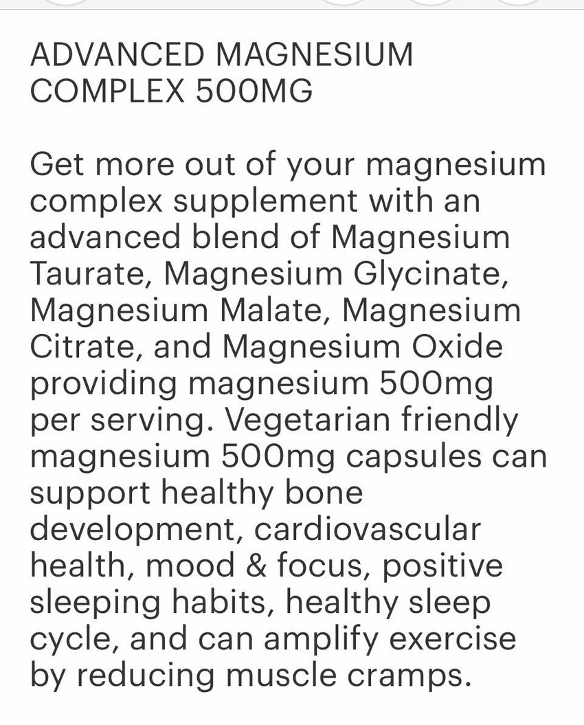 Magnesium Complex 500mg (120)