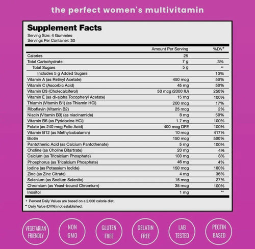 Women Multi Vitamin (Vegan) Gummie (120)