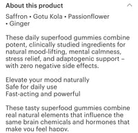 Happy Drops (60) Mood Lifting (ginger, saffron, gotu kola, passion flower )