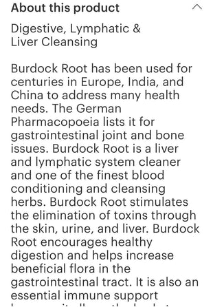 Burdock Drops 1oz