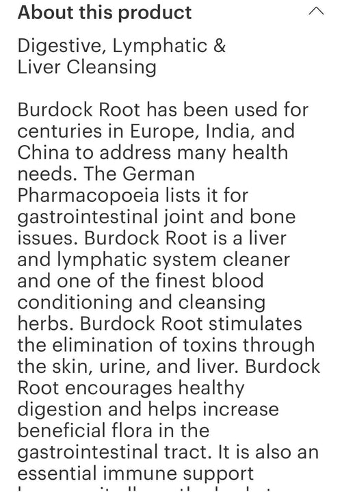 Burdock Drops 1oz