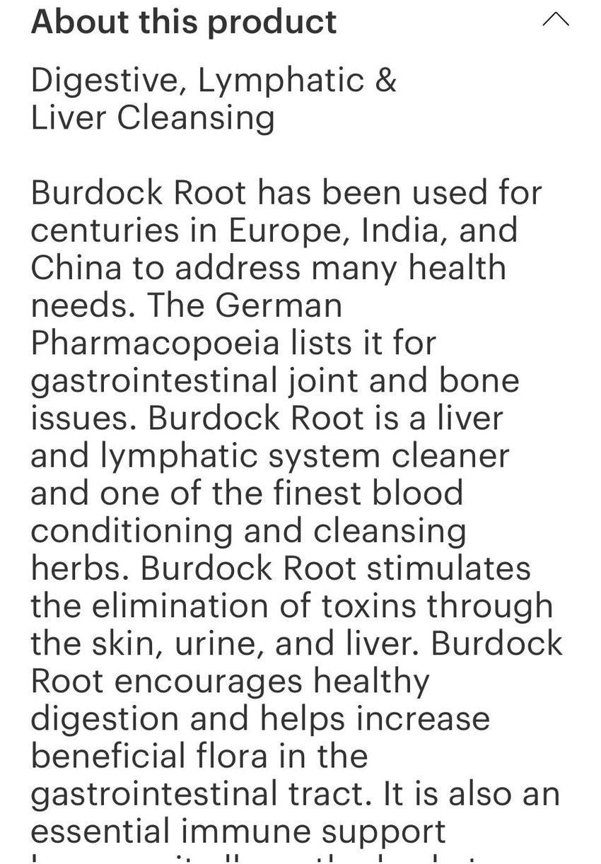 Burdock Drops 1oz