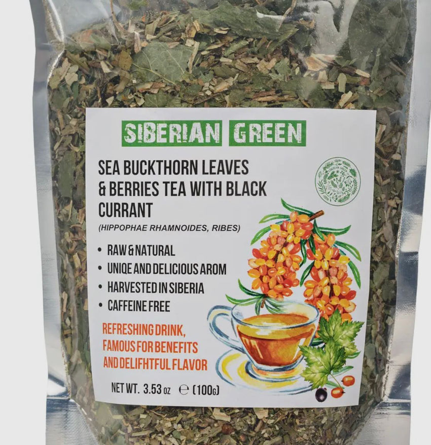 Sea Buckthorn Leaves & Berries Tea with Black Currant 100g
