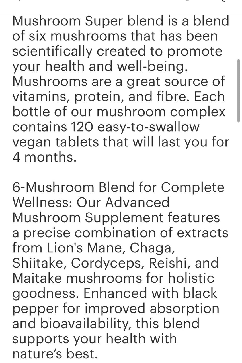 Mushroom Complex Capsules (120)