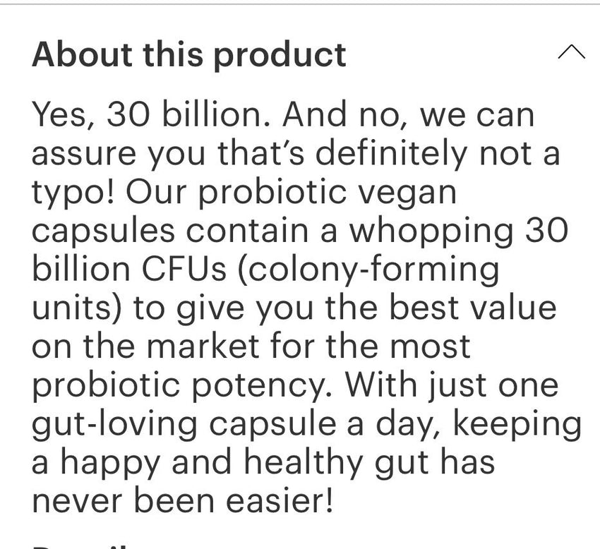 Probiotics (30 billion Cfus) digestion supplements (30)