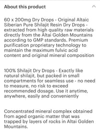 Shilajit tablets drops (60 pc)