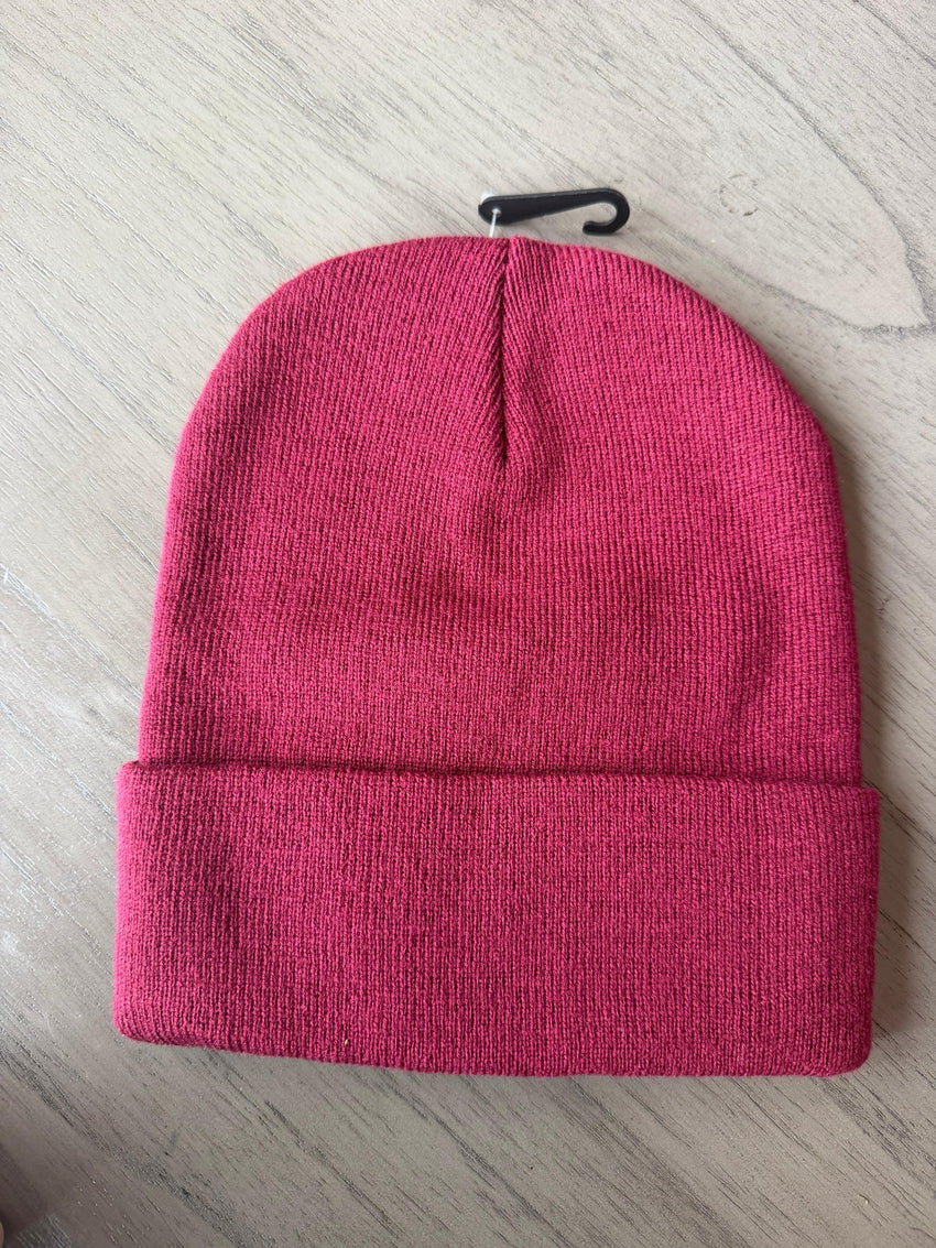 Burgundy Beanie Cap