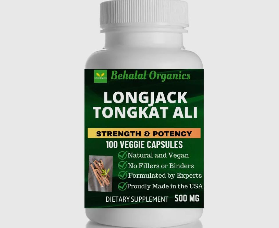 Longjack & Tongkat Ali Capsules (100 capsules) 500MG .