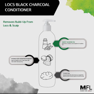 Black Charcoal Loc Conditioner 8oz