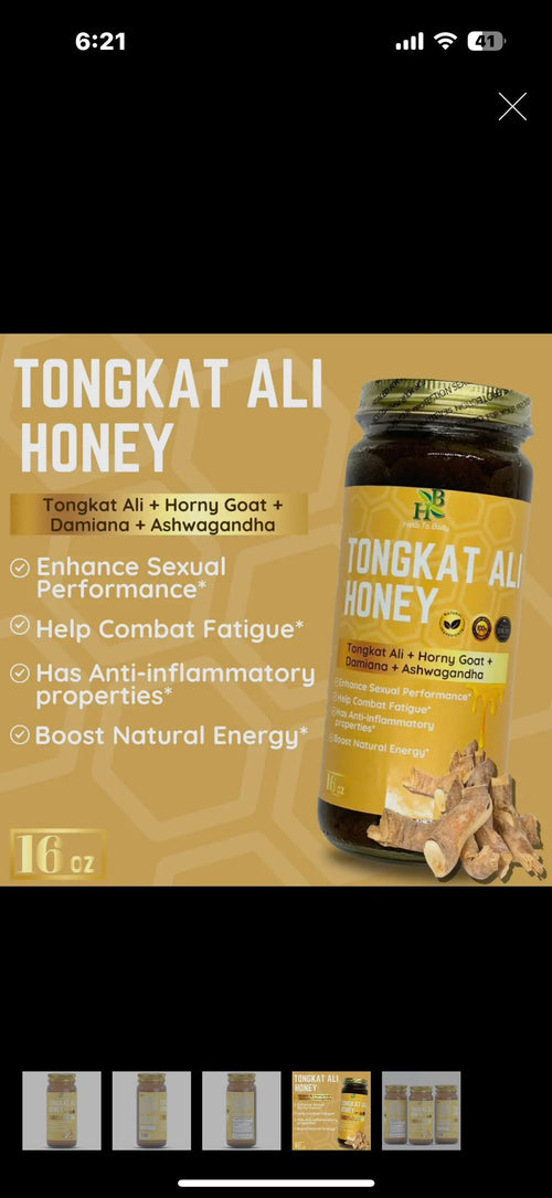Tongkat Ali Herbal Honey 16oz
