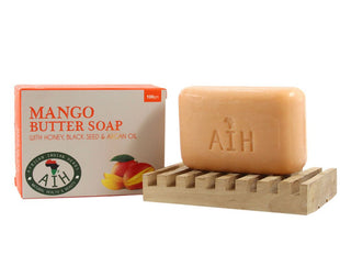 Mango Soap with (honey , black seed & argan oil ) 100g