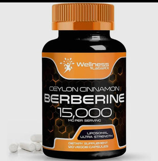 Berberine Capsules (ceylon cinnamon) 15,000 mg 120 capsules