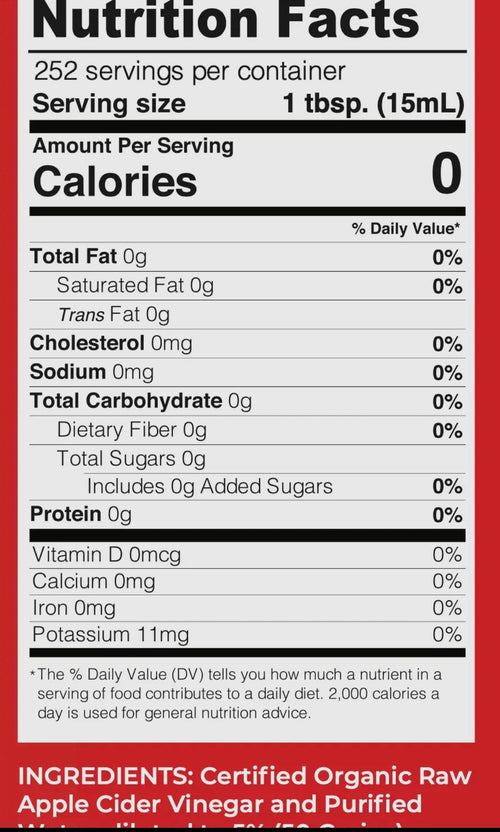 Apple Cider Vinegar 1 gallon