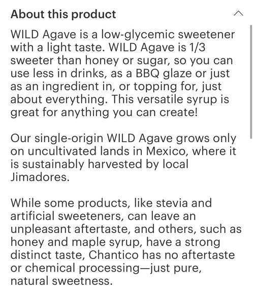 Agave (Wild) 11.75 oz