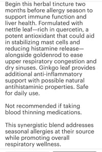 Allergy Season (nettle , goldenrod, ginko, licorice root ) 2oz