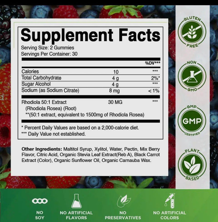 Rhodiola Rosea Gummies (60)