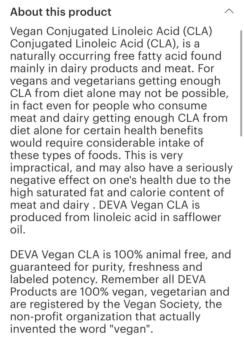 CLA (90) caps nutritional oil
