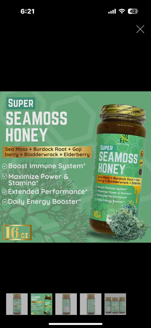 Sea Moss Herbal Honey 16oz