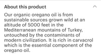 Organic Oil Of Oregano 1 oz