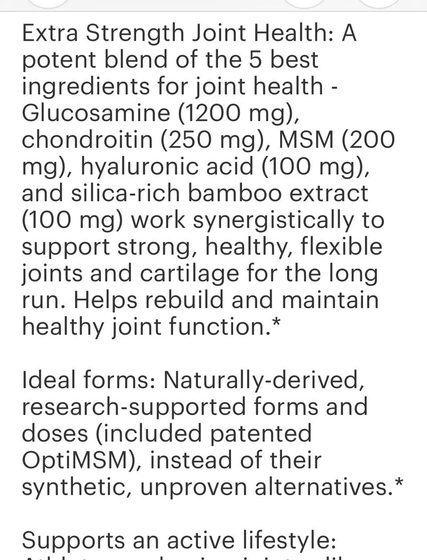 Glucosamine Chondroitin MSM Joint Support (120)