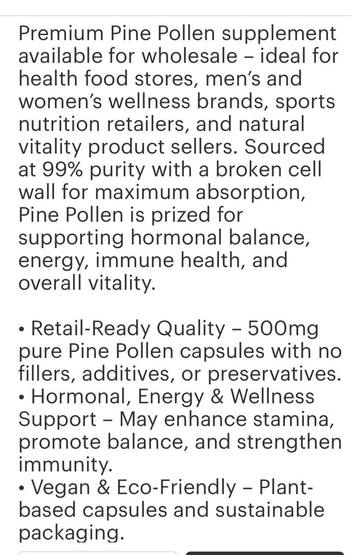Pine Pollen Capsules (60)