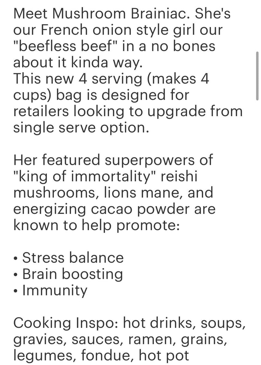 Lions Mane & Reishi & Umami Pocini Premium Broth 34g