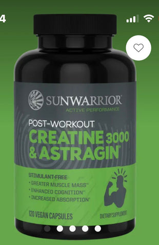 Creatine 3000 & Astragin (120) Capsules